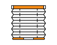 Pleated blinds