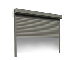 Ușă de garaj cu obloane tip rulou cu telecomandă