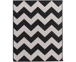 Covor Modern Chevron negru/bej 160x230cm