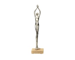 Decorațiune Femeie Argintie II înălțime 52cm