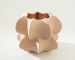 Vază din gresie Petal Pink și 20x21 cm