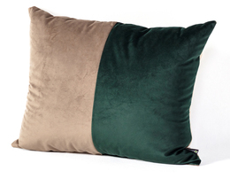 Pernă Patchwork pătrată bej verde