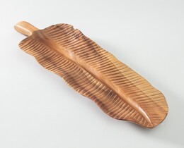 Farfurie de servire Lemn Frunză 60x18 cm