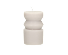 Lumânare Cornelia 14cm gri deschis