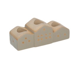 Suport pentru lumanari Hauses 13x5x7cm bej