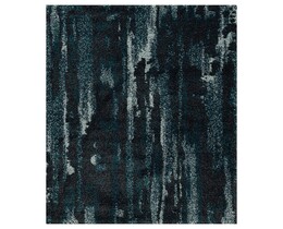 Covor Softness aproape negru/albastru păun 120x170cm